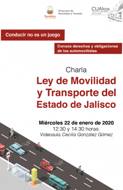 Charla Ley de Movilidad y Transporte del Estado de Jalisco