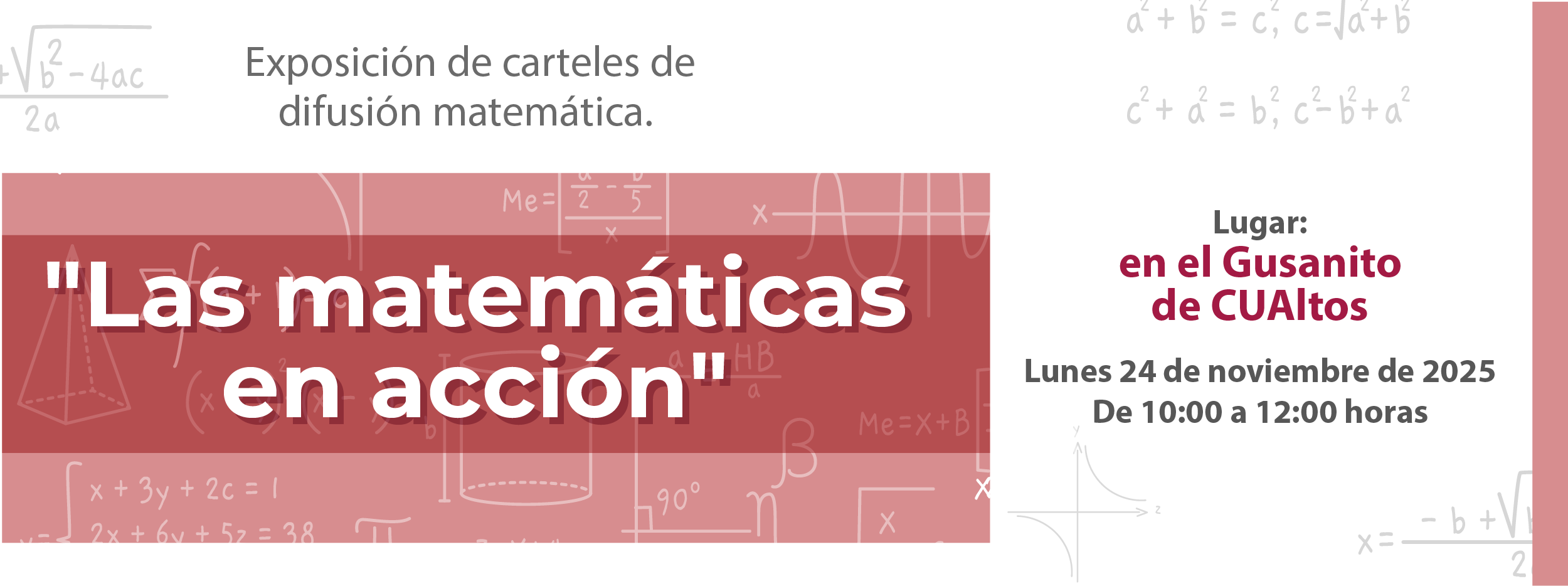 Las Matemáticas en acción