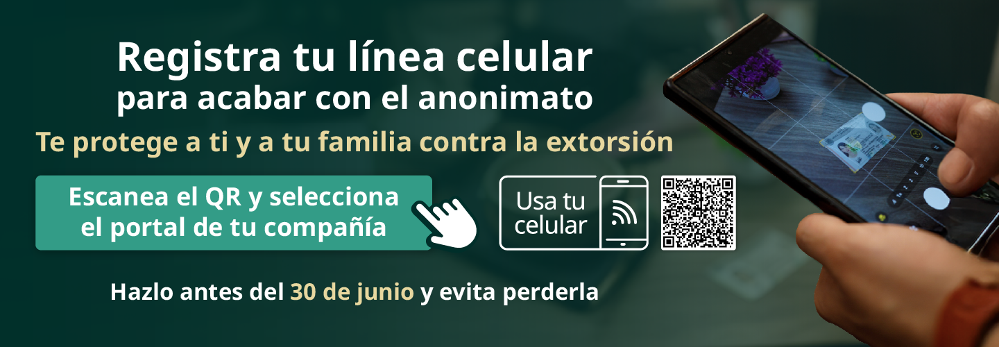 Registra tu linea celular para acabar con el anonimato 