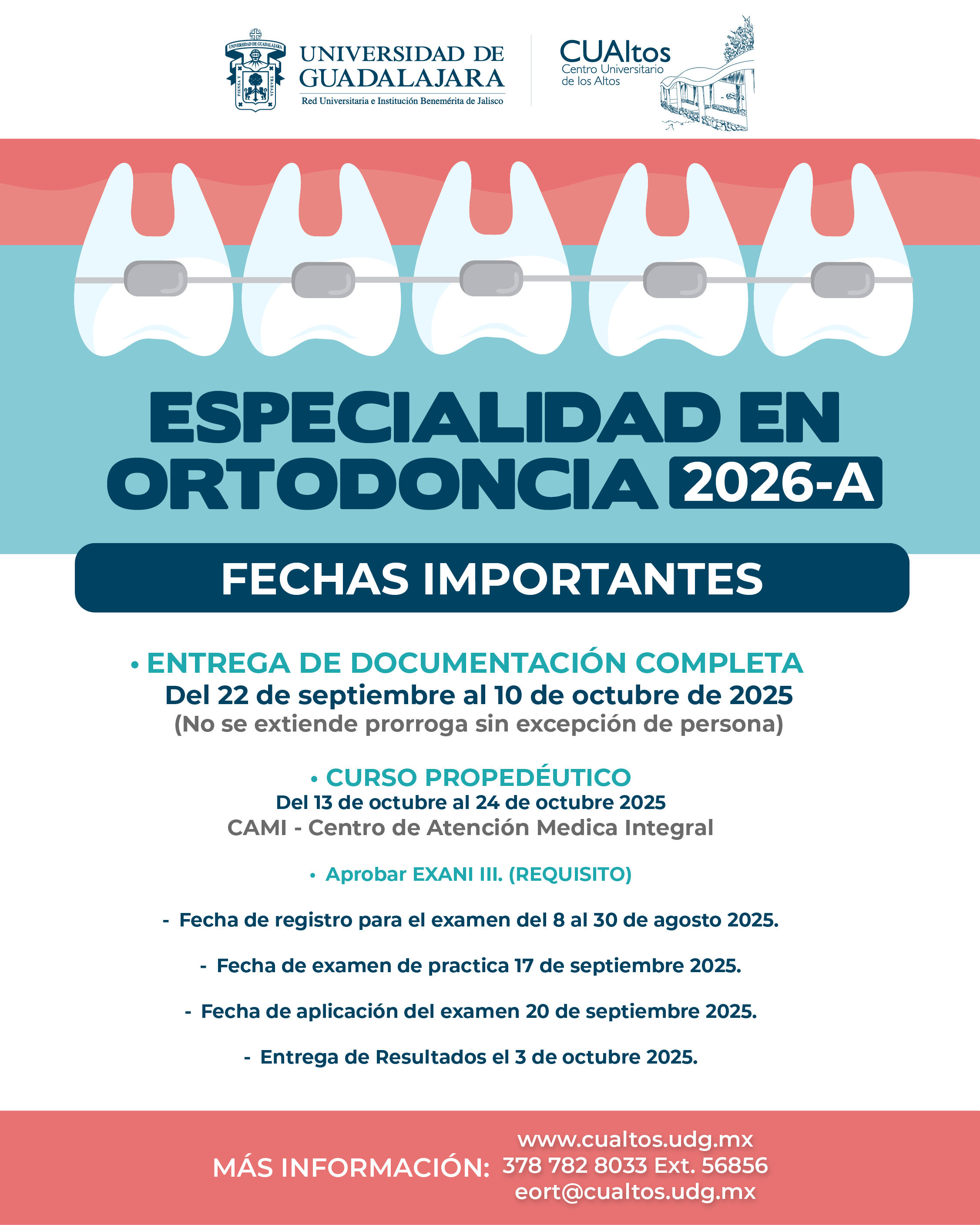 Especialidad en Ortodoncia 2026-A
