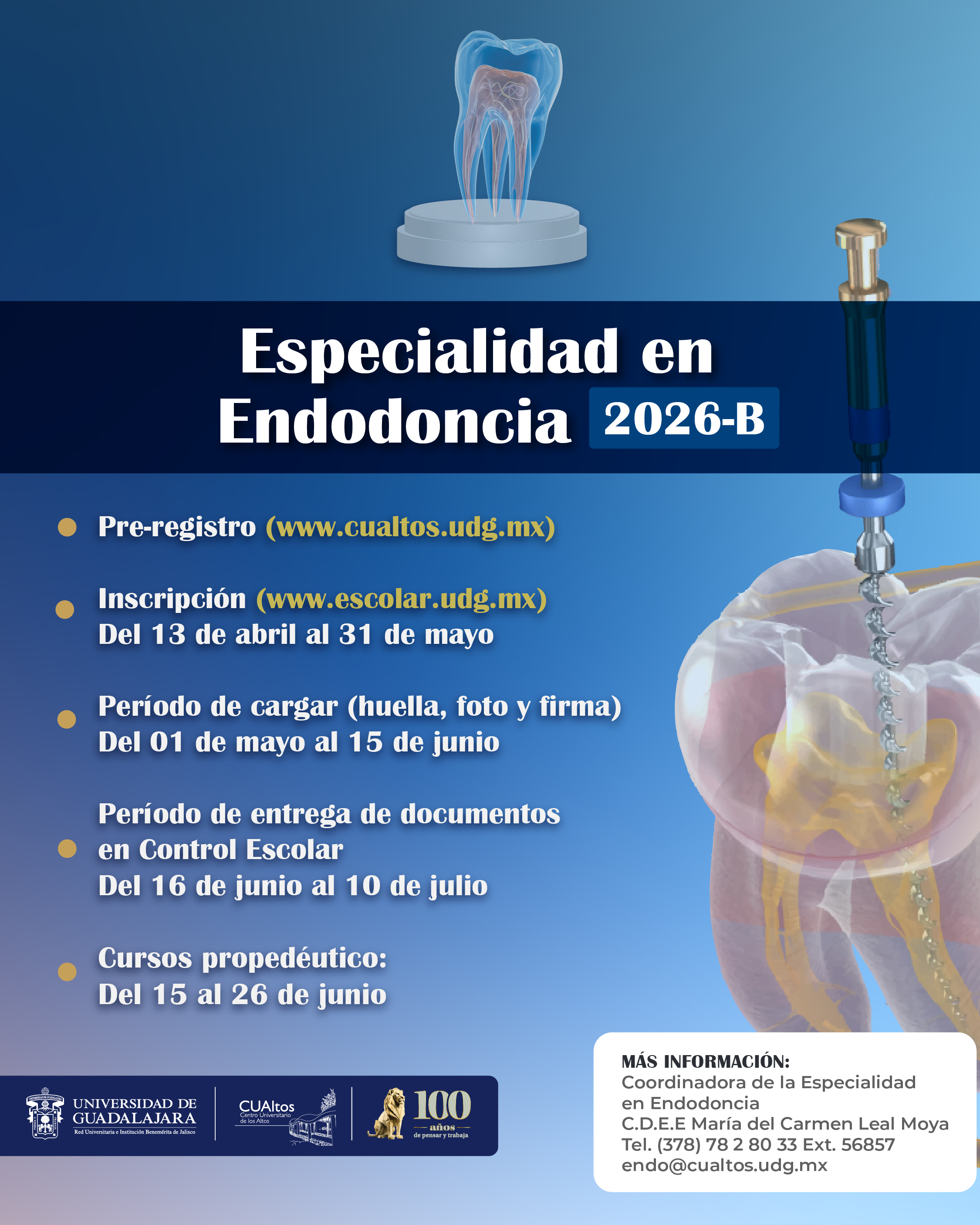 Especialidad en Endodoncia 2026-B