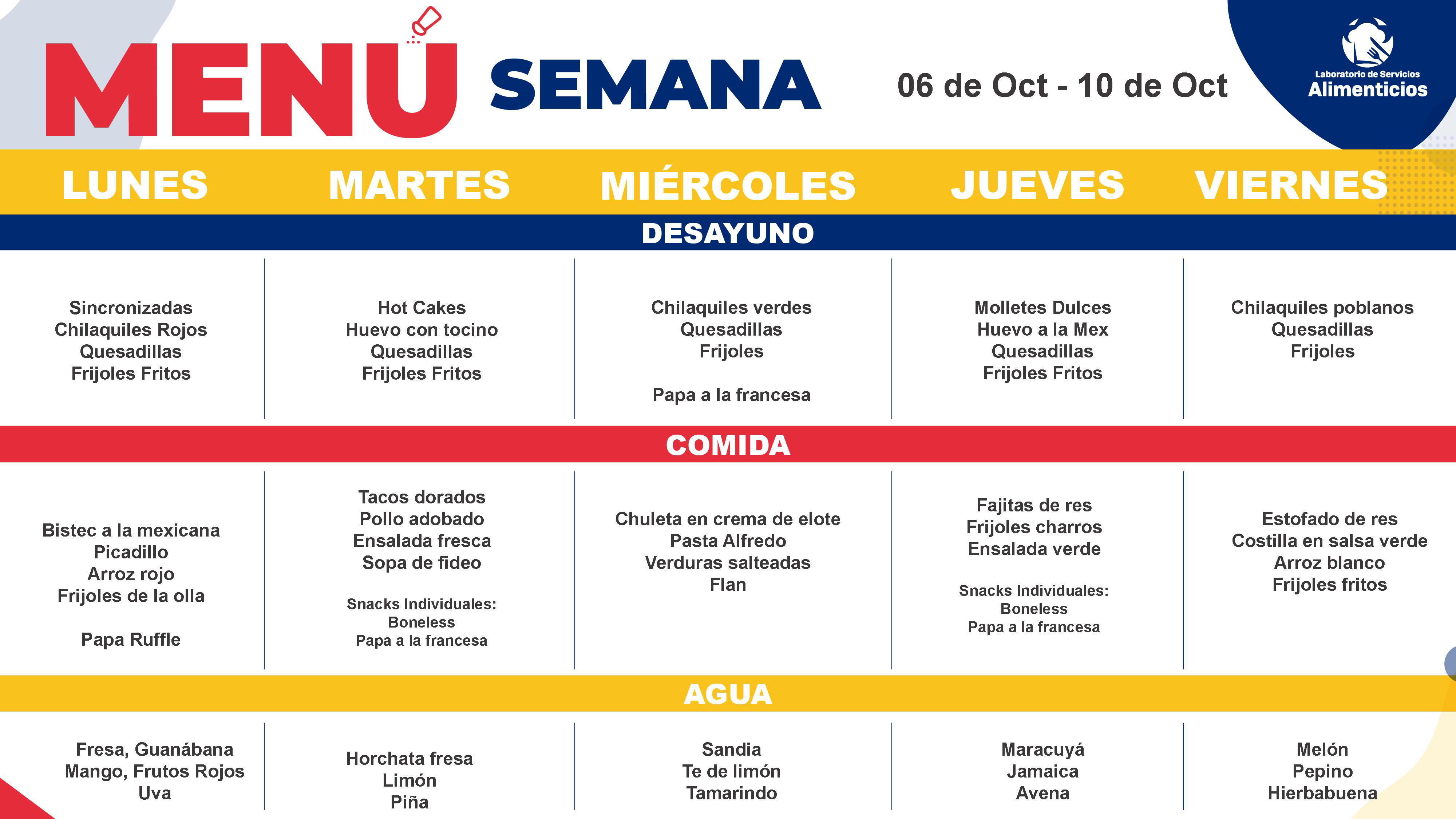menú