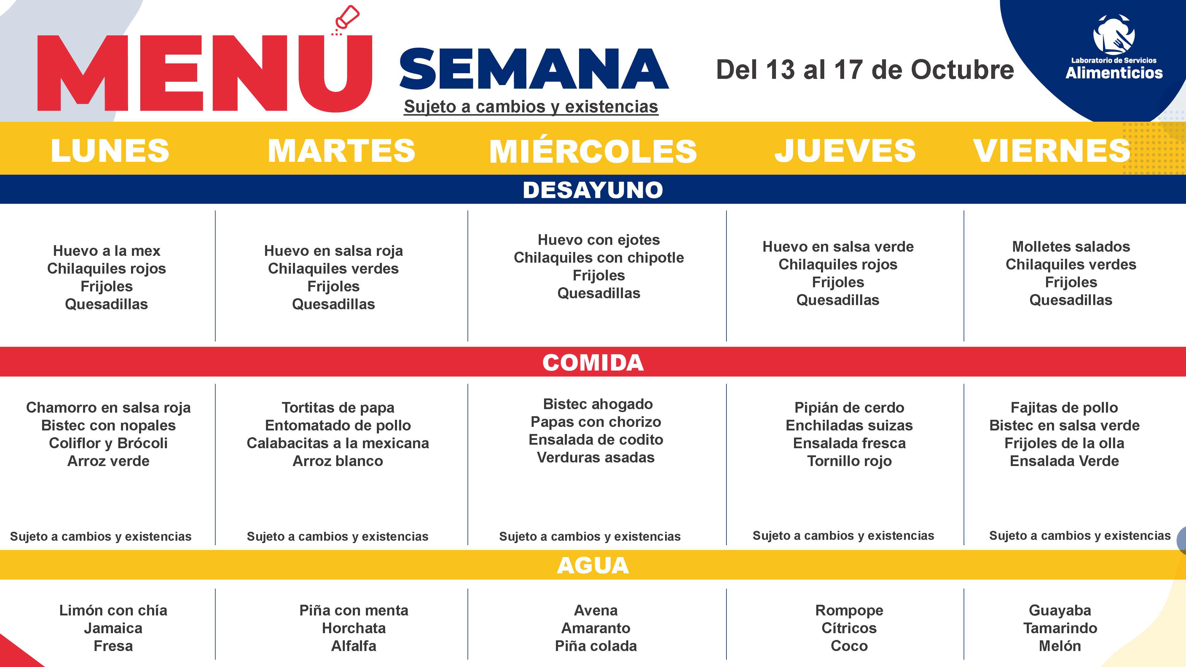 menú lsa