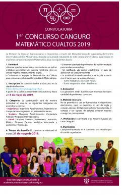 1er Concurso Canguro Matemático CUALTOS 2019