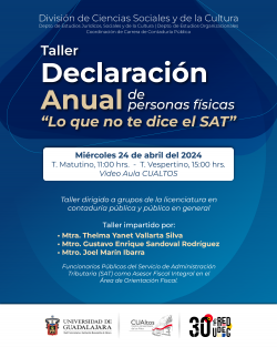 Taller Declaración anual de personal físicas