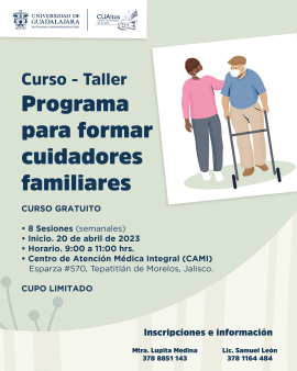 Curso-Taller. Programa para formar cuidadores familiares