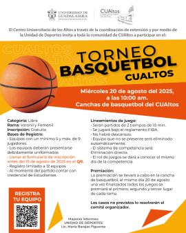 Convocatoria de Torneo de Basquetbol