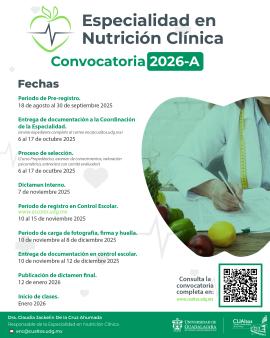Especialidad en Nutrición Clínica 2026-A