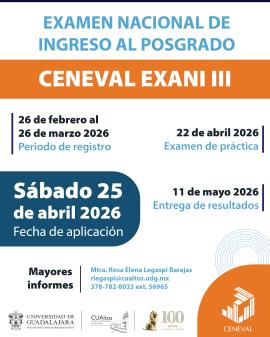 Examen Nacional de Ingreso al Posgrado - CENEVAL EXANI III
