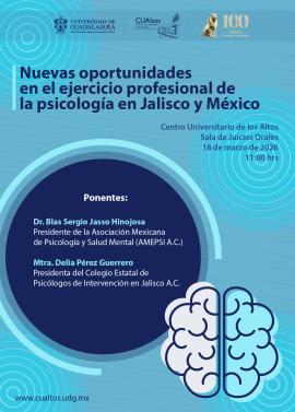 Nuevas oportunidades en el ejercicio profesional de la psicología en Jalisco y México