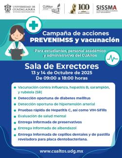 Campaña de Acciones Prevenimss y vacunación