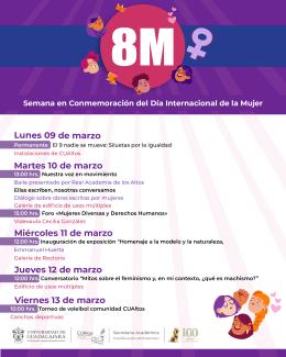 8M Semana en Conmemoración del Día Internacional de la Mujer