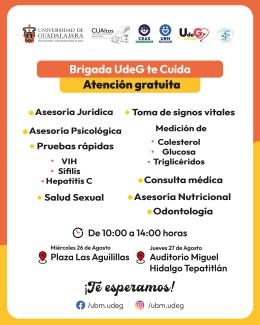 Brigadas UdeG te Cuida