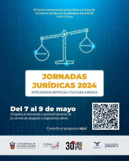 Cartel general de las Jornadas Jurídicas 2024