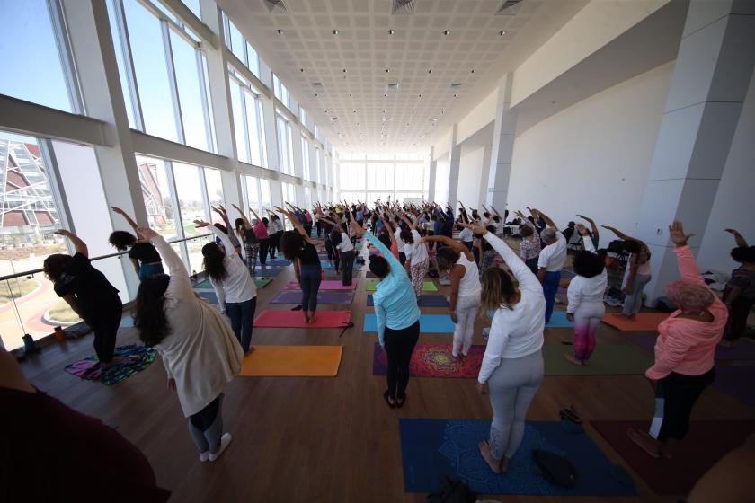 Asistentes del Seminatio de “Alcances y trascendencia del yoga en la actualidad”.