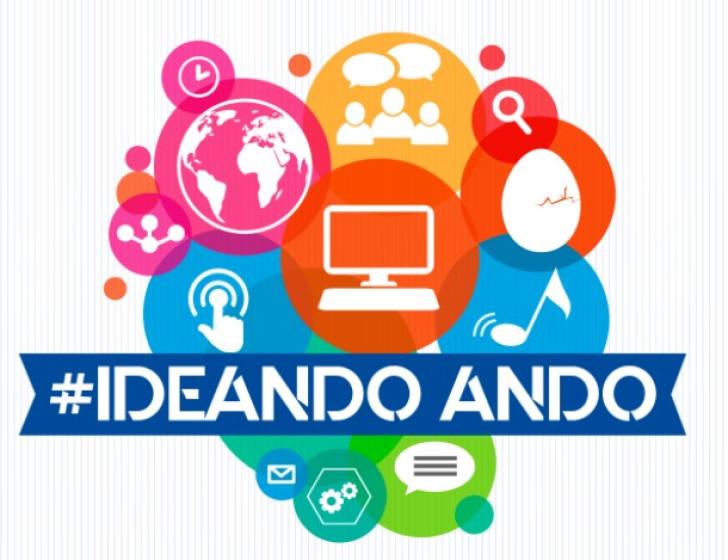 Cartel en el que se lee "IDEANDO ANDO".