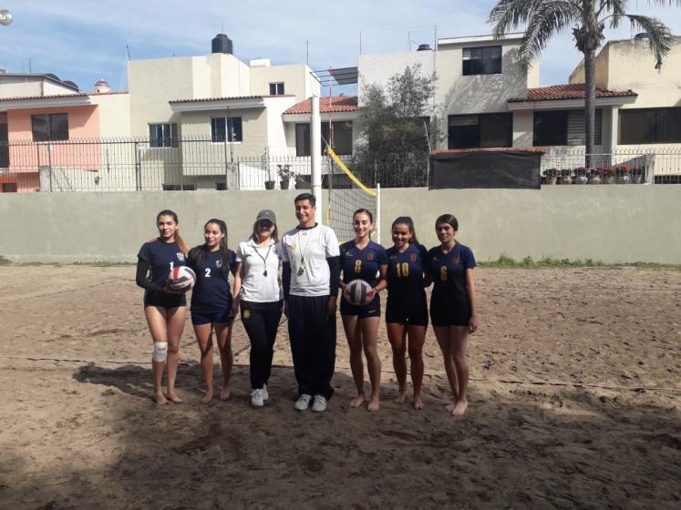 Equipo de voleybol playero