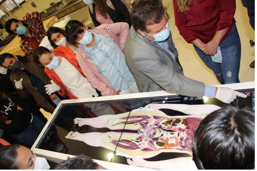 Demostración de uso de la tableta de disección virtual Anatomage.