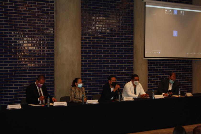 Autoridades Secretaría de Salud, IMSS no.21 y CUAltos.