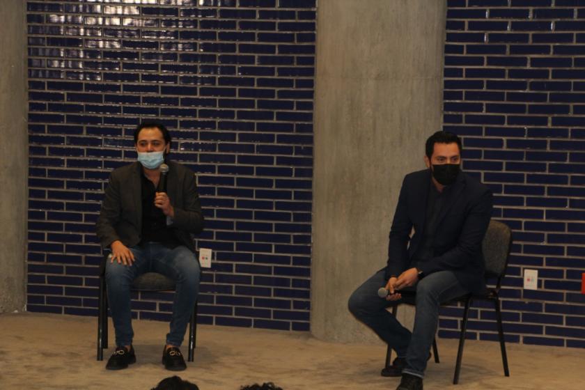 Expositores de la conferencia “Cómo alcanzar el éxito empresarial siendo disruptivo”.