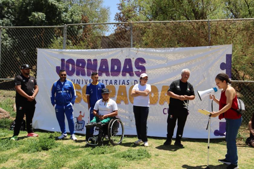 Demostración deportiva en las Jornadas Universitarias de Discapacidad 2024