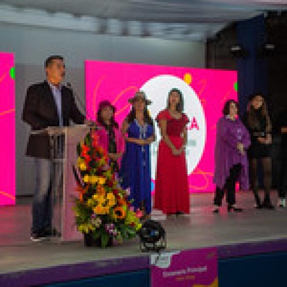 Integrantes de la Ceremonia de clausura de LéaLA.