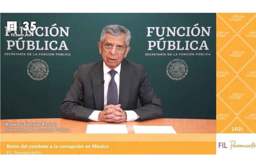 Expositor de la Conferencia Magistral  “Retos de combate a la corrupción en México”.