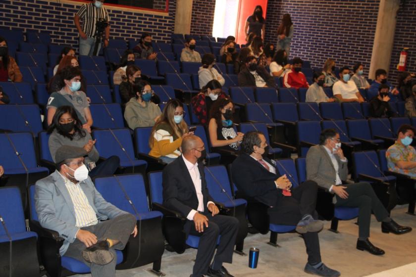 Público de la conferencia “Cómo alcanzar el éxito empresarial siendo disruptivo”.