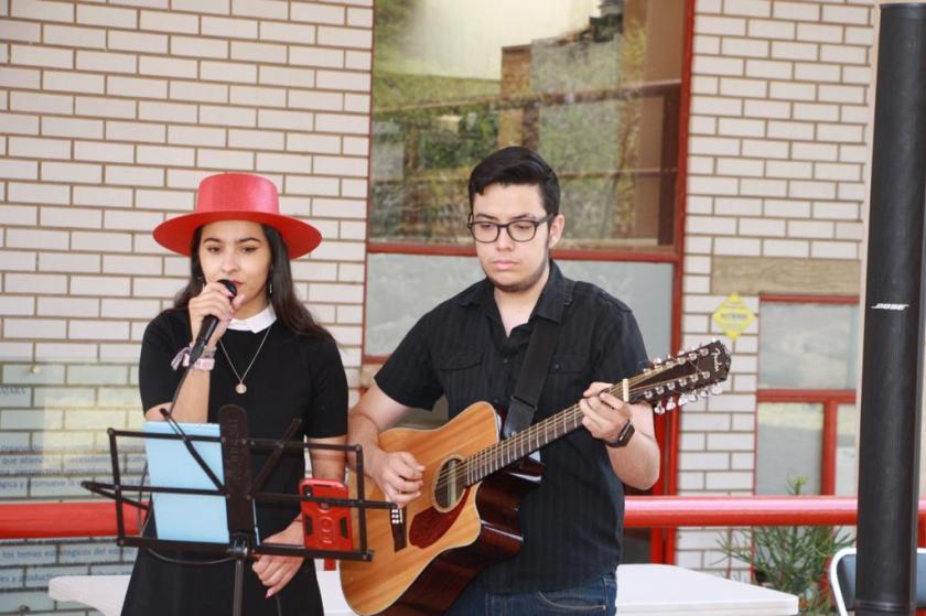 Músicos en la Feria del Empleo 2022.