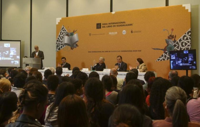 Integrantes de la Bienal del Periodismo “La verdad bajo amenaza”.