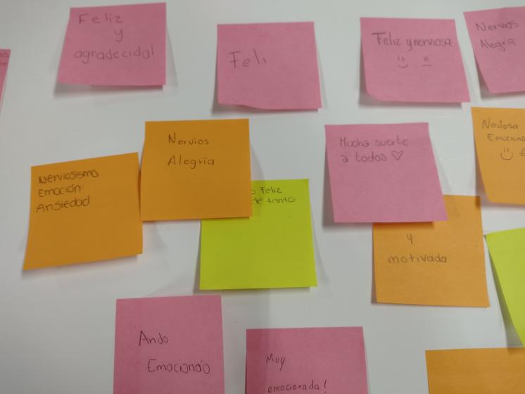 Collage de post-it.