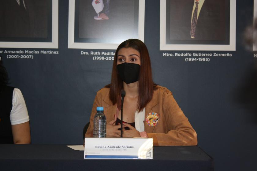 Integrante de la rueda de prensa.