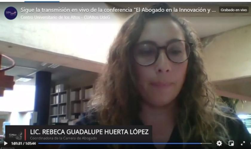 Coordinadora de la carrera Abogado 2021
