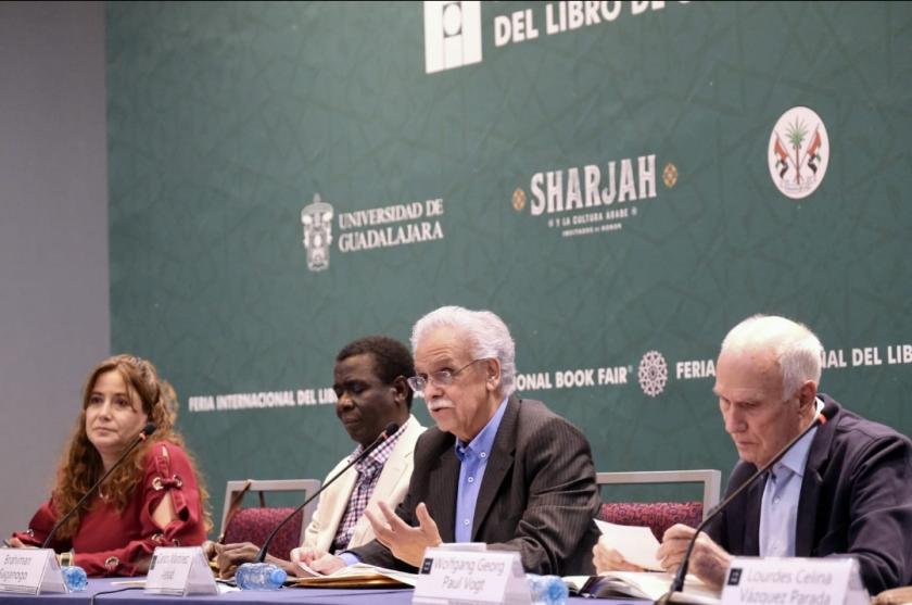 Integrantes del panel "Medio oriente, el origen de las grandes reliones monoteistas”.