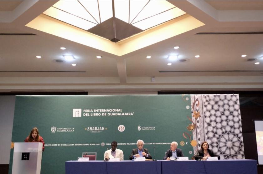Integrantes del panel "Medio oriente, el origen de las grandes reliones monoteistas”.