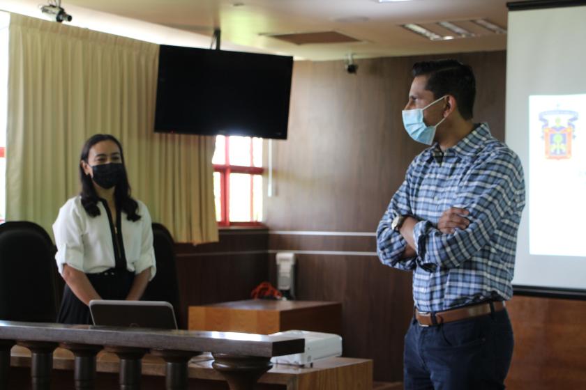 Protesta de estudiante de Doctorado en Biociencias.