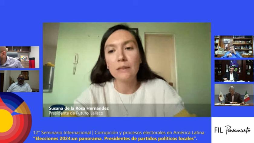 Expositora en el “Seminario Internacional Corrupción y procesos electorales en América Latina”.