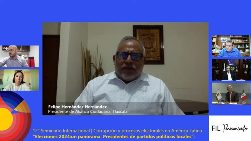 Expositor en el “Seminario Internacional Corrupción y procesos electorales en América Latina”.