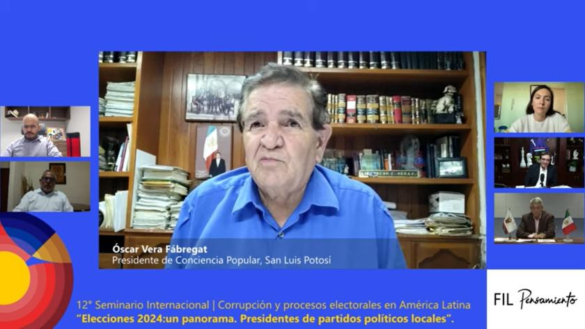 Expositor en el “Seminario Internacional Corrupción y procesos electorales en América Latina”.