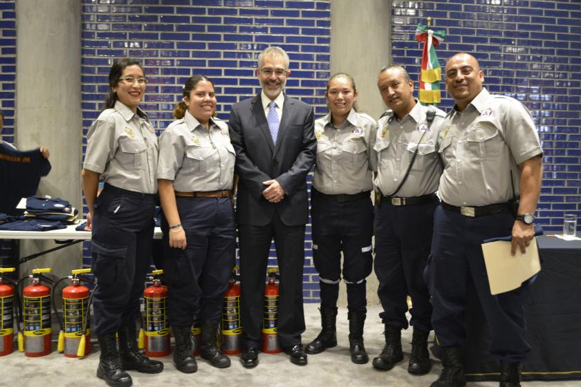 Capacitadores en materia de protección civil.