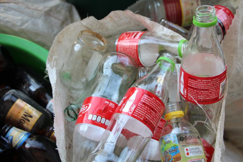 Botellas de Coca cola.