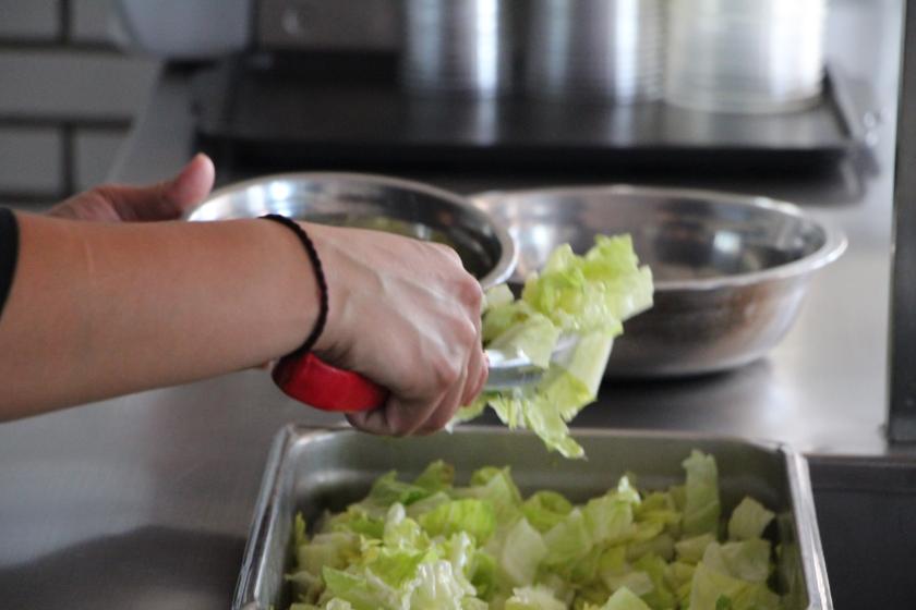 Preparació de ensalada