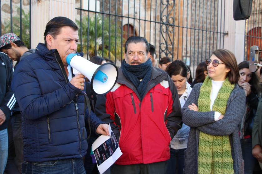 Autoridades y alcalde