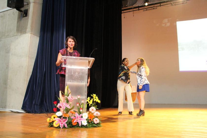 Expositoras en el Ciclo de conferencias Voces de Mujer.