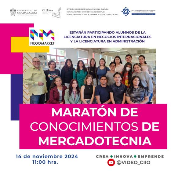 Alumnos de CUAltos Competirán en Maratón de Conocimientos de Mercadotecnia en CUCEA