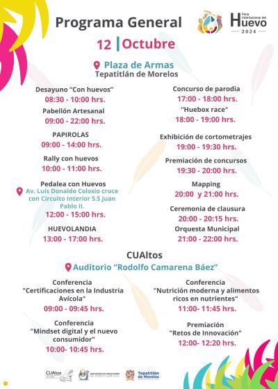 Todo listo en Tepa para disfrutar de la Feria Internacional del Huevo 2024 Tepatitlán de Morelos, Jalisco; a 07 de octubre de 2024.