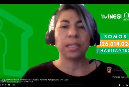 Expositora de los resultados de la Encuesta Nacional Agropecuaria (ENA 2019).