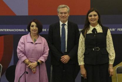 Integrantes de la presentación del balance de la FIL.