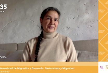 Expositora de la Conferencia “Gastronomía y Migración".