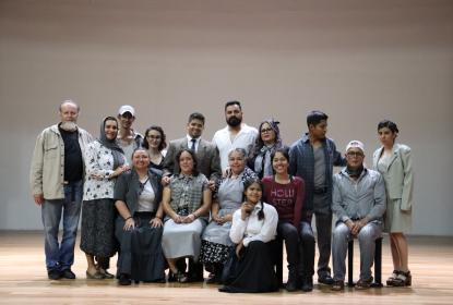 Personajes de la obra de teatro “La fiera del ajusco”.